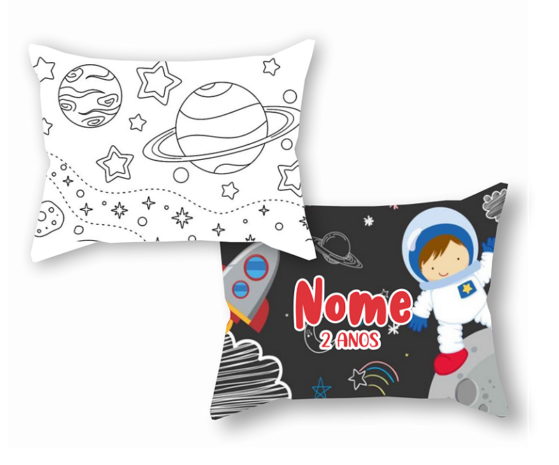 Almofada para Colorir Astronauta